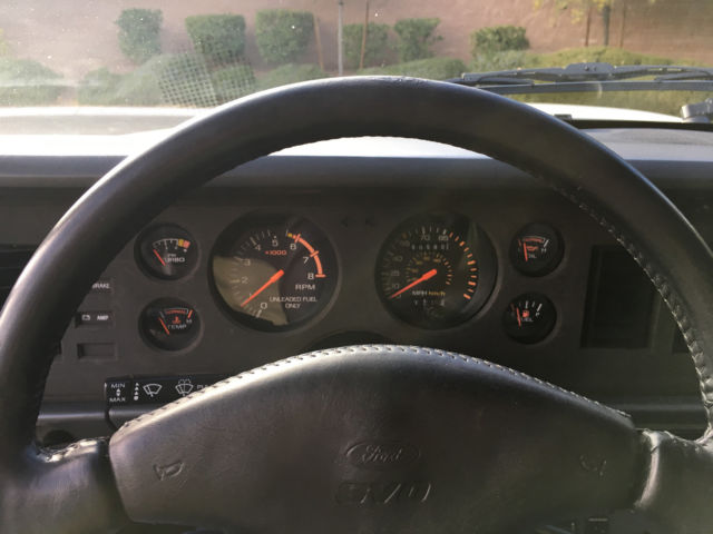 1985 White Ford Mustang Hatchback