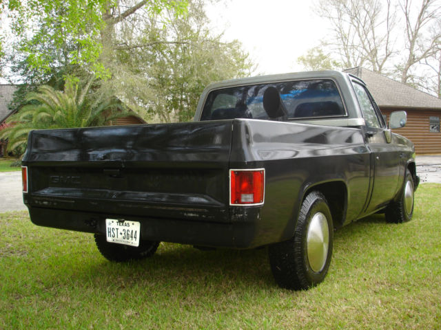 1985 Black GMC Sierra 1500 Reg Cab