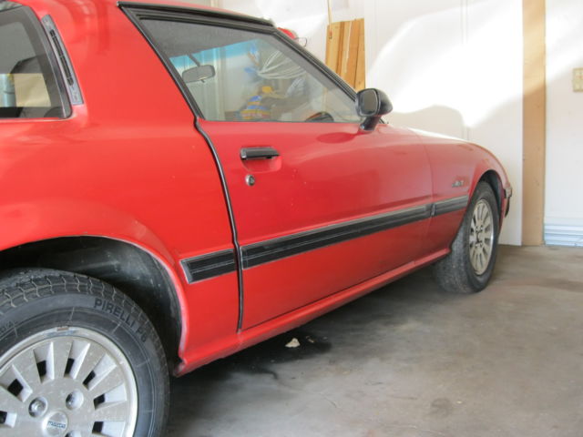 1985 Sunrise red Mazda RX-7