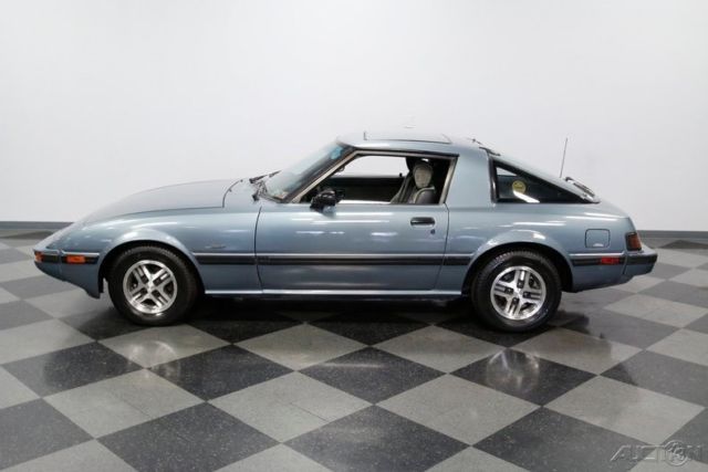 1985 Blue Mazda RX-7