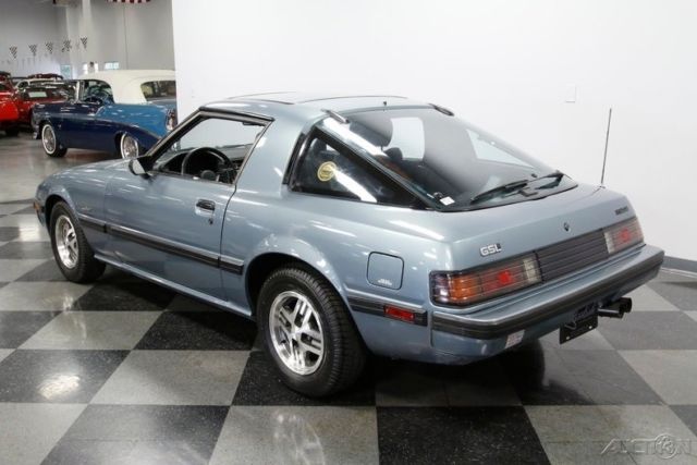 1985 Blue Mazda RX-7