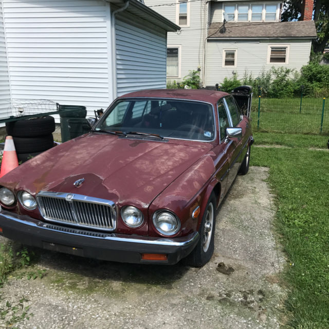 1985 Burgundy Jaguar XJ6 Sedan