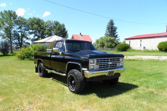 1985 Black Chevrolet C/K Pickup 1500 Standard Cab Pickup