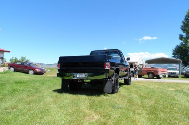 1985 Black Chevrolet C/K Pickup 1500 Standard Cab Pickup