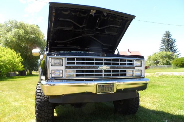 1985 Black Chevrolet C/K Pickup 1500 Standard Cab Pickup