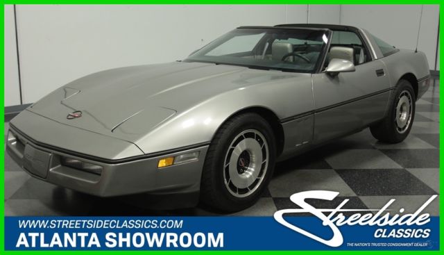 1985 Blue Chevrolet Corvette