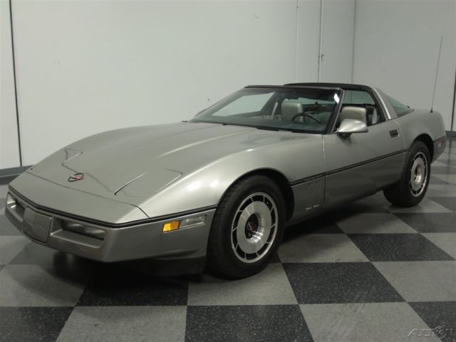 1985 Blue Chevrolet Corvette