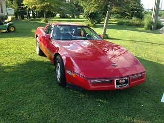 1985 Red Chevrolet Corvette