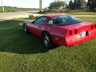 1985 Red Chevrolet Corvette
