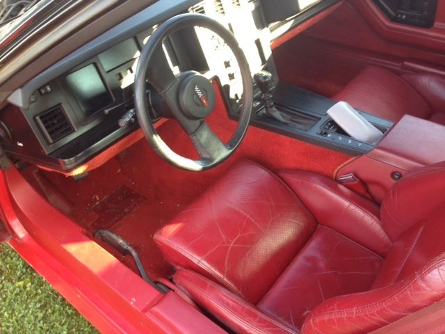 1985 Red Chevrolet Corvette