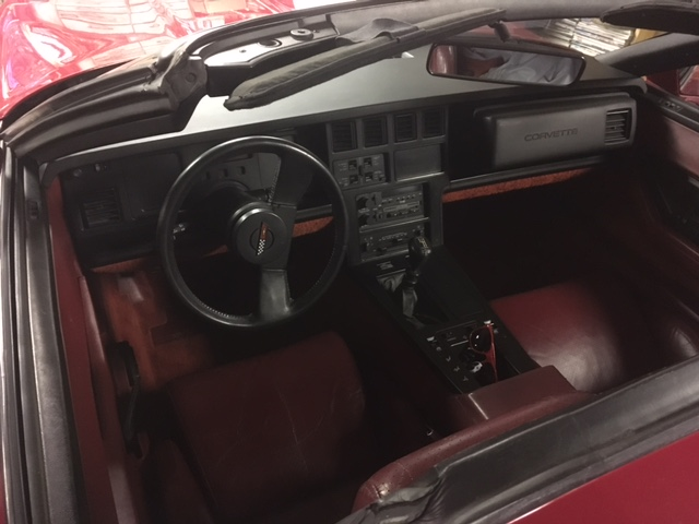 1985 Red Chevrolet Corvette