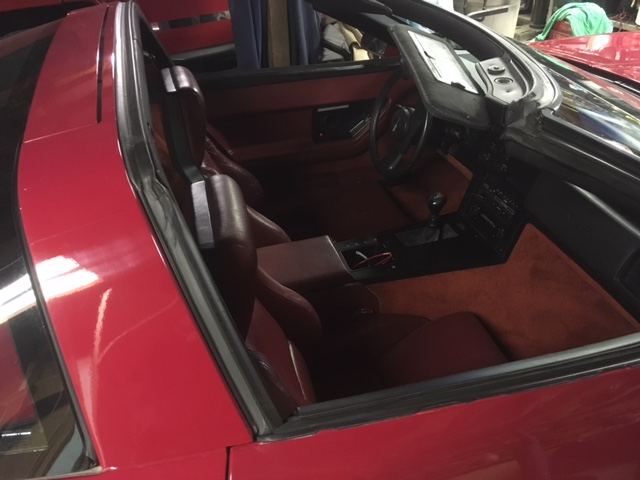 1985 Red Chevrolet Corvette
