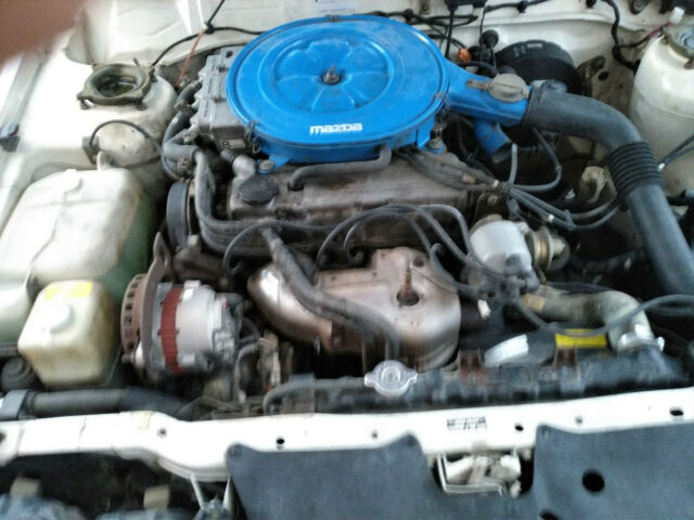 1985 White Mazda 626 Hatchback