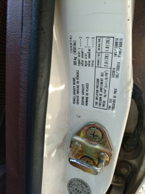 1985 White Mazda 626 Hatchback