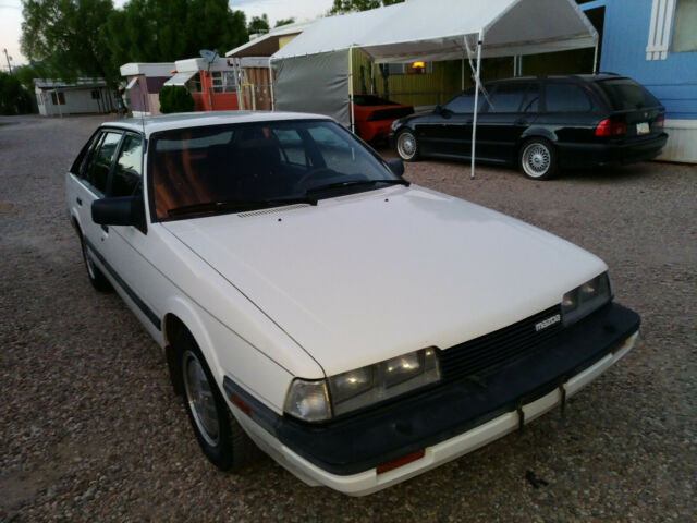 1985 White Mazda 626 Hatchback