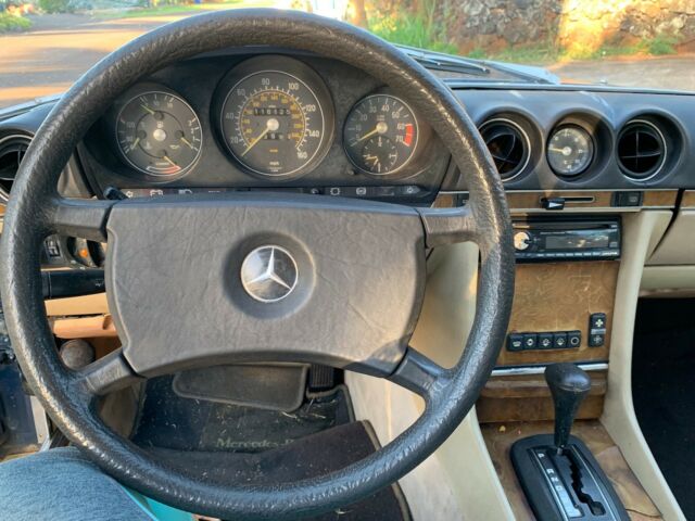 1985 Blue Mercedes-Benz SL-Class Convertible