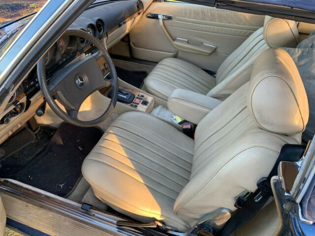 1985 Blue Mercedes-Benz SL-Class Convertible