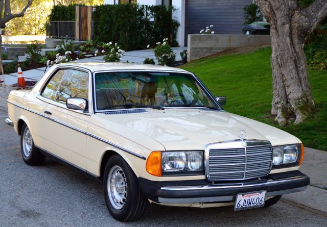1985 'light ivory" MB color code 623 Mercedes-Benz 300-Series 2 door coupe