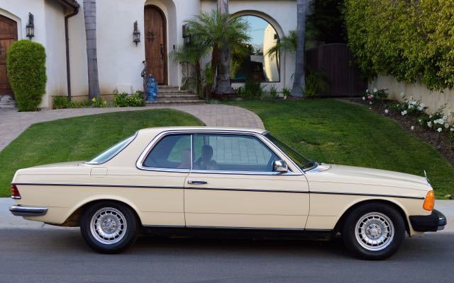 1985 'light ivory" MB color code 623 Mercedes-Benz 300-Series 2 door coupe