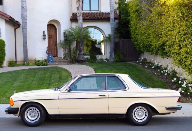 1985 'light ivory" MB color code 623 Mercedes-Benz 300-Series 2 door coupe