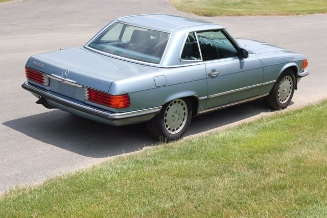 1985 Blue Mercedes-Benz SL-Class Convertible