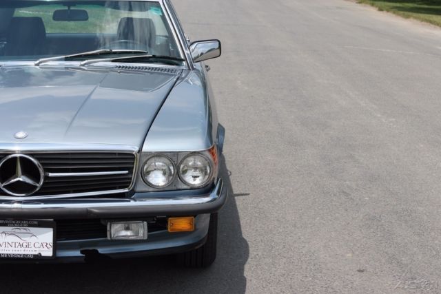 1985 Blue Mercedes-Benz SL-Class Convertible