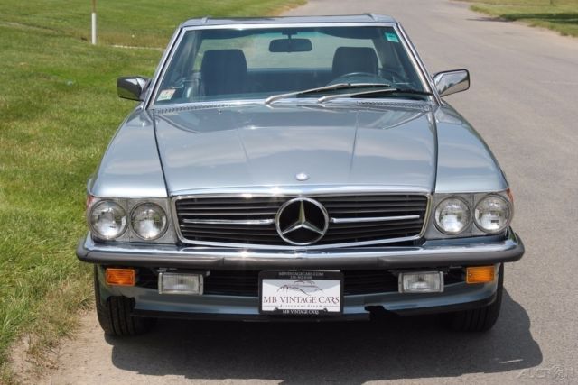 1985 Blue Mercedes-Benz SL-Class Convertible