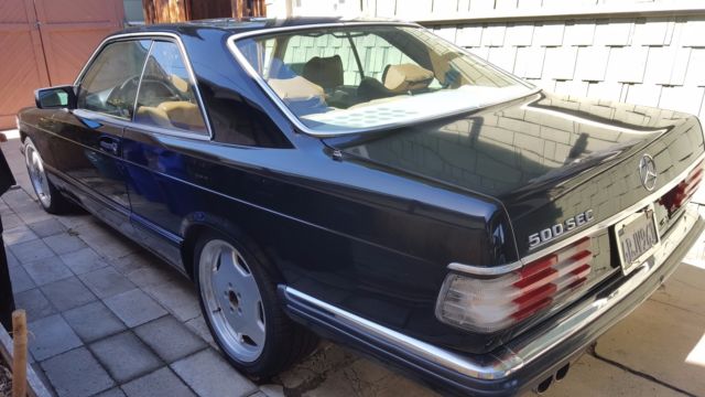 1985 Black Mercedes-Benz 500-Series Coupe
