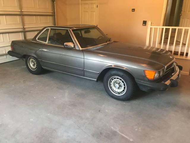 1985 Gray Mercedes-Benz SL-Class Convertible
