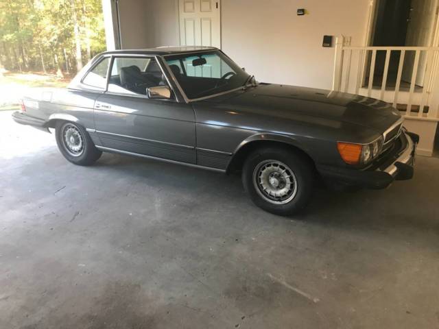 1985 Gray Mercedes-Benz SL-Class Convertible