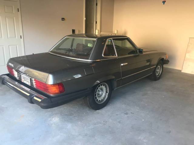 1985 Gray Mercedes-Benz SL-Class Convertible