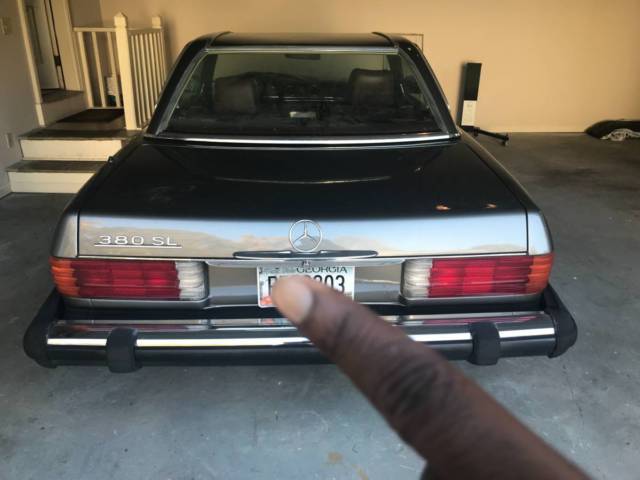 1985 Gray Mercedes-Benz SL-Class Convertible