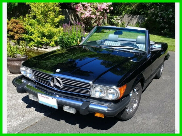 1985 Black Mercedes-Benz 300-Series Convertible