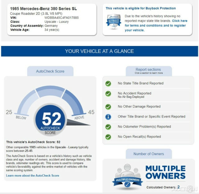 1985 Black Mercedes-Benz 300-Series Convertible