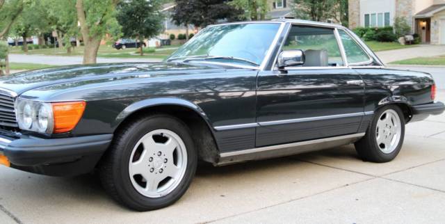 1985 DARK GREY Mercedes-Benz SL-Class Convertible