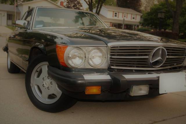 1985 DARK GREY Mercedes-Benz SL-Class Convertible