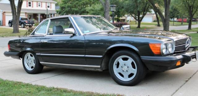 1985 DARK GREY Mercedes-Benz SL-Class Convertible