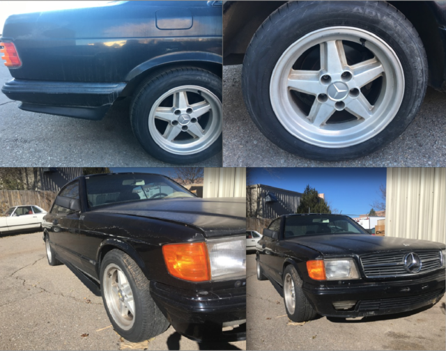 1980 black Mercedes-Benz 500-Series Coupe