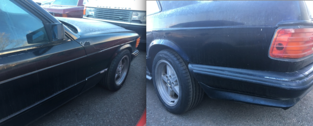 1980 black Mercedes-Benz 500-Series Coupe