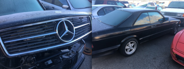 1980 black Mercedes-Benz 500-Series Coupe