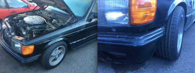 1980 black Mercedes-Benz 500-Series Coupe