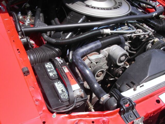 1985 Red Ford Mustang Hatchback