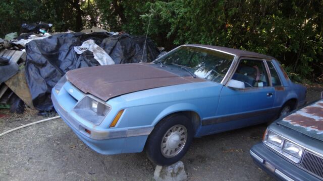 1985 Regatta Blue Ford Mustang Sedan