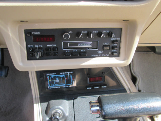 1985 White Ford Mustang Convertible