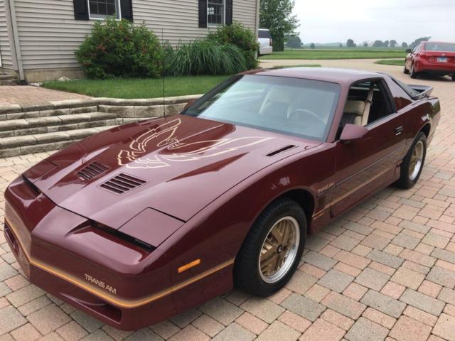 1985 MAROON Pontiac Firebird Coupe