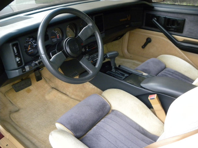 1985 MAROON Pontiac Firebird Coupe