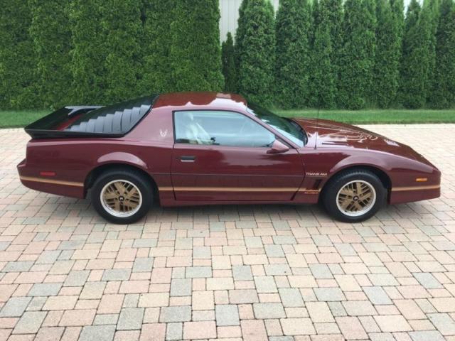 1985 MAROON Pontiac Firebird Coupe