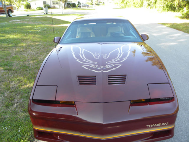 1985 MAROON Pontiac Firebird Coupe