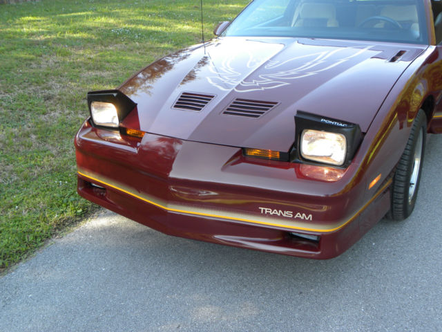1985 MAROON Pontiac Firebird Coupe