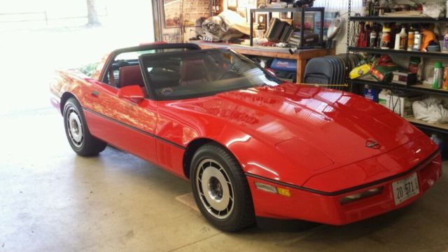 1985 Bright Red Chevrolet Corvette Coupe